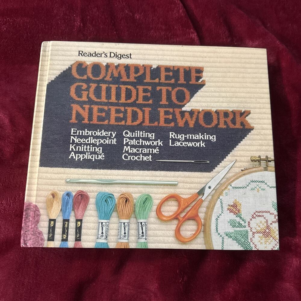 Reader's Digest Complete Guide To Sewing 1979 Hardcover Book Vintage Damage